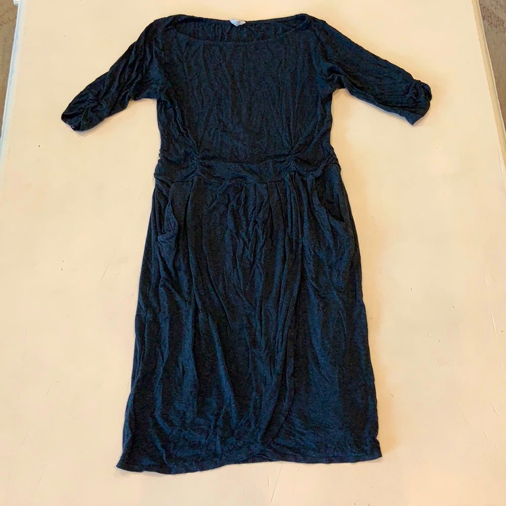 Grey knee length dress